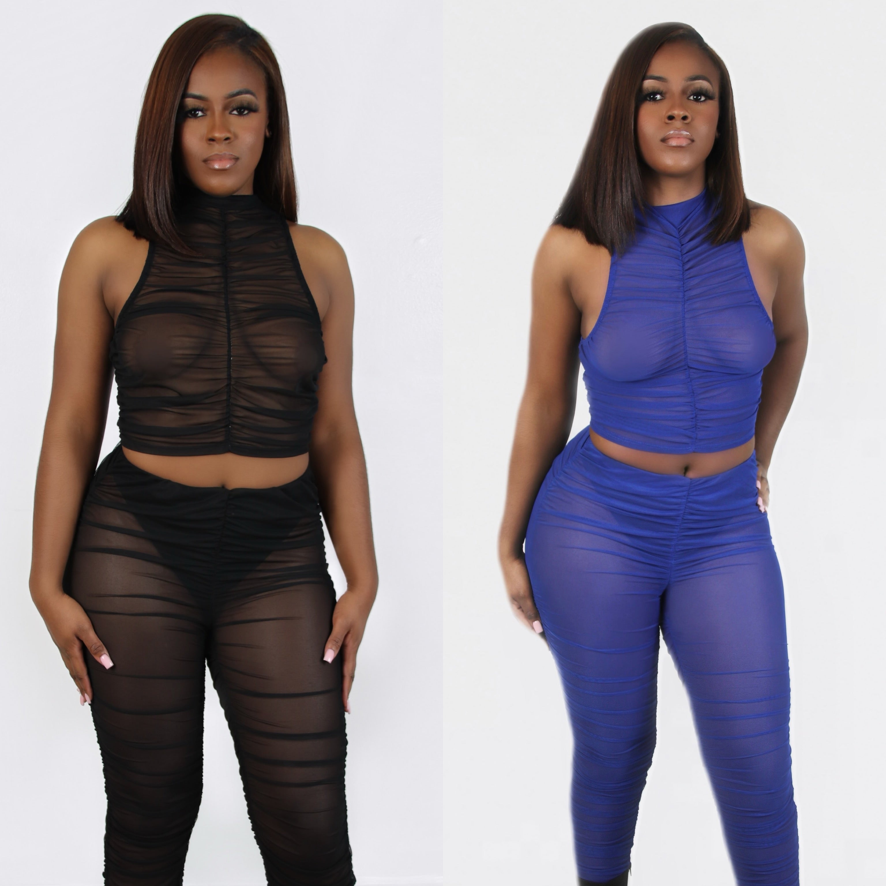 Mesh 2 Piece Set (Black)