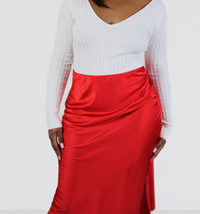 Silky Baby Skirt (Red)