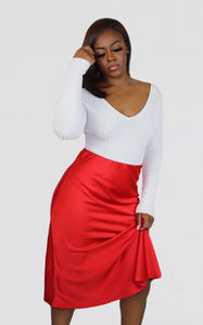 Silky Baby Skirt (Red)